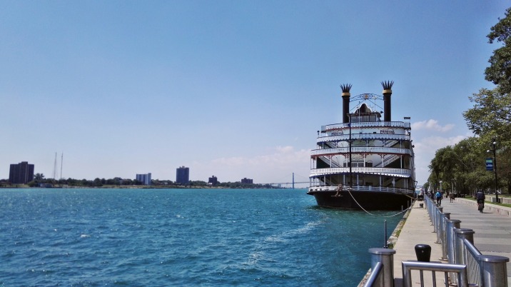 Detroit Princess Riverboat on the Detroit International RiverWalk